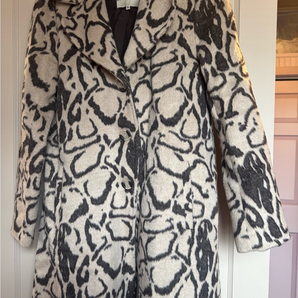 Stylish Brown and Cream Women's Coat